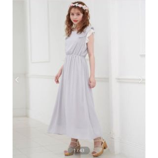 マジェスティックレゴン(MAJESTIC LEGON)の♡。バックレースアップマキシワンピ(ロングワンピース/マキシワンピース)