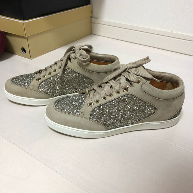 JIMMY CHOO(ジミーチュウ)のJimmy Choo 37 24 スニーカー ルブタン バレンティノ Diana レディースの靴/シューズ(スニーカー)の商品写真