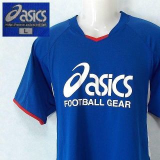 アシックス(asics)の【ASICS】 美品 アシックス ブルー半袖Tシャツ サイズL(Tシャツ/カットソー(半袖/袖なし))