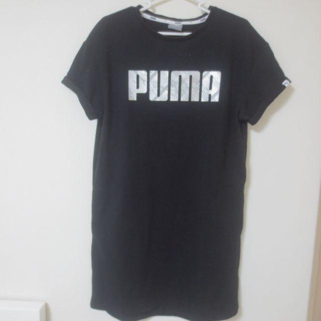 PUMA(プーマ)のPUMA Tシャツ ワンピース 黒 レディースのトップス(Tシャツ(半袖/袖なし))の商品写真