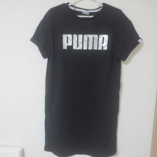 プーマ(PUMA)のPUMA Tシャツ ワンピース 黒(Tシャツ(半袖/袖なし))