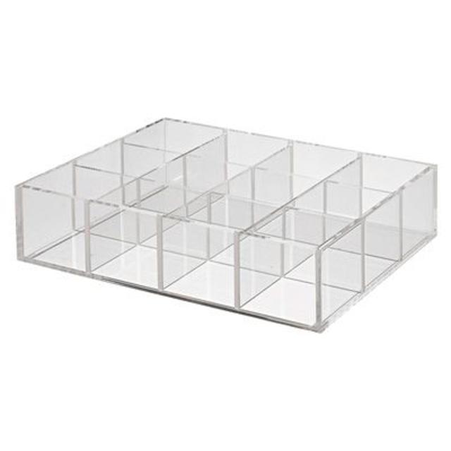 MUJI (無印良品) - 無印良品 重なるアクリル仕切付ボックス【未 MUJI (無印良品) - 無印良品 重なるアクリル仕切付ボックス【未