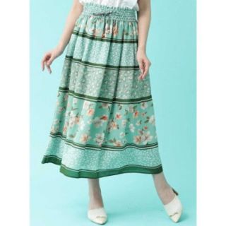 ジルバイジルスチュアート(JILL by JILLSTUART)の【新品】JILL by JILLSTUART ★ミックスミニフローラルスカート (ロングスカート)