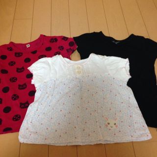 キムラタン(キムラタン)のキムラタン シミなし うさちゃんカットソー＆西松屋Tシャツ 2枚セット(Tシャツ/カットソー)