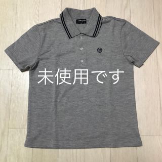 コムサイズム(COMME CA ISM)の【COMME CA ISM】男児 鹿の子ポロシャツ 140 グレー／未使用(Tシャツ/カットソー)