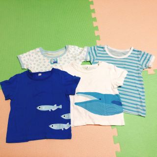 ムジルシリョウヒン(MUJI (無印良品))の子供服 80 男の子 ４枚(Ｔシャツ)