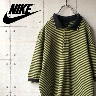 ナイキ(NIKE)の【激レア】 NIKE ナイキ ゴルフ ボーダー ビッグサイズ ポロシャツ(ポロシャツ)