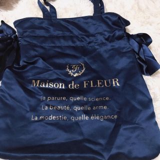 Maison de FLEUR - メゾンドフルール トートバッグ ネイビーの通販