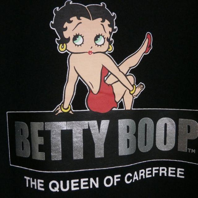 BETTY BOOP　新品　ＬＬ　ベティ　黒　ブラック　シルバープリント