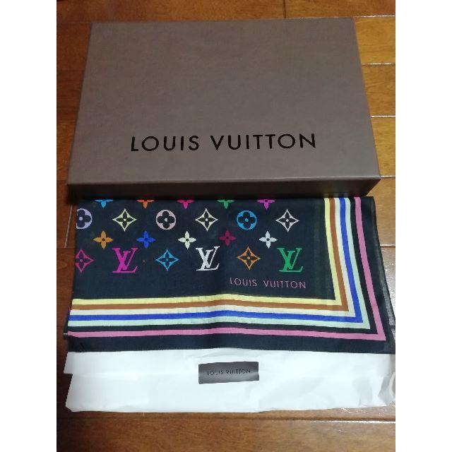 箱付き 正規品 LOUIS VUITTON マルチカラー ハンカチ スカーフ 箱付き 正規品 LOUIS VUITTON マルチカラー ハンカチ スカーフ