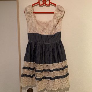 アナスイ(ANNA SUI)のアナスイ ANNA SUI デニム ワンピース ドレス (ひざ丈ワンピース)