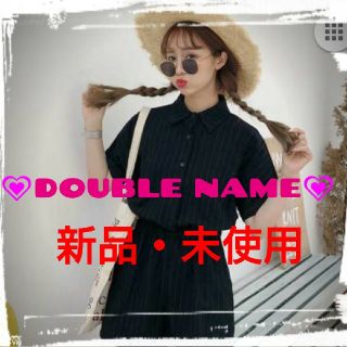 ダブルネーム(DOUBLE NAME)の★定価・7900円★ダブルネーム★新品・タグ付き★サマーオールインワン(カジュアルパンツ)