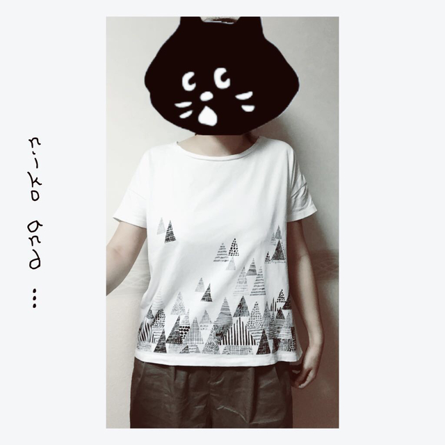 niko and...(ニコアンド)の三角ロゴTシャツ *nikoand... レディースのトップス(Tシャツ(半袖/袖なし))の商品写真