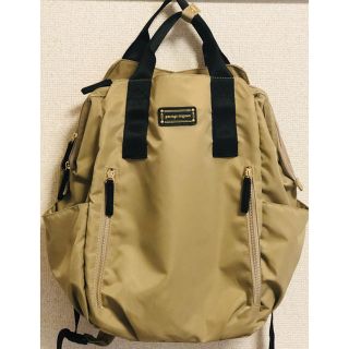 パサージュミニョン(passage mignon)の多ポケット リュック(美品)(リュック/バックパック)