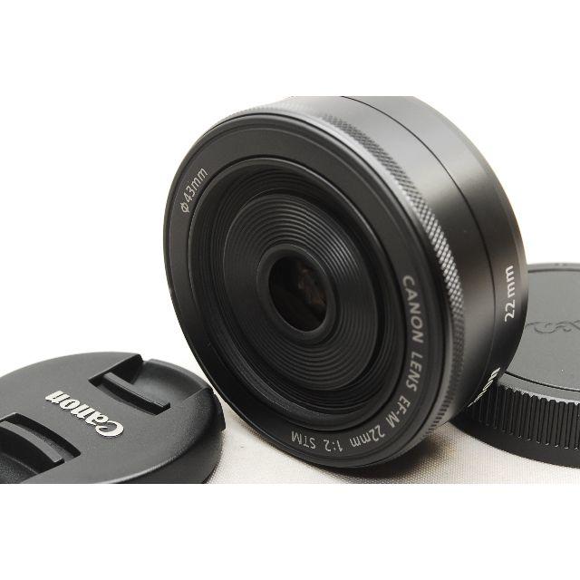 ♡新品♡Canon EF-M 22mm STMレンズ ブラックレンズ(単焦点)