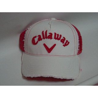 キャロウェイ(Callaway)の新品タグ付「Ｃａｌｌａｗａｙ」メンズダメージ加工ゴルフキャップ(その他)