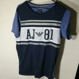 アルマーニジーンズ(ARMANI JEANS)のアルマーニ・ジーンズのハーフスリーブ、クルーネックTシャツ(Tシャツ/カットソー(半袖/袖なし))