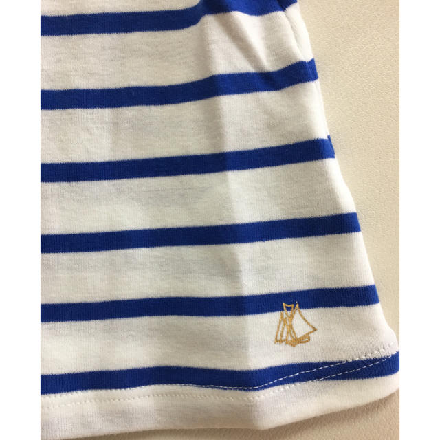 PETIT BATEAU(プチバトー)の【SALE】2018SS プチバトー  ブルーマリニエール半袖カットソー 12m キッズ/ベビー/マタニティのベビー服(~85cm)(Ｔシャツ)の商品写真