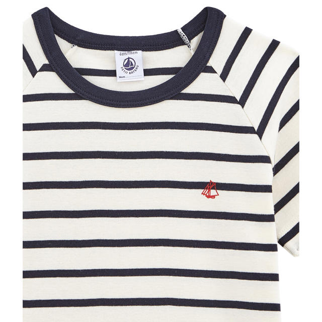 PETIT BATEAU(プチバトー)の【新品】2019SS プチバトー マリニエール 半袖パジャマ 5ans キッズ/ベビー/マタニティのキッズ服男の子用(90cm~)(パジャマ)の商品写真