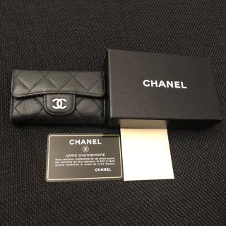 シャネル(CHANEL)のありす様専用 CHANEL ♡ キーケース 6連 マトラッセ キャビアスキン(キーケース)