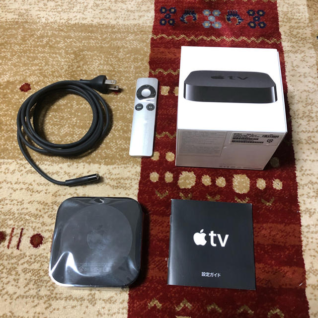 Apple(アップル)のapple tv(第3世代)(箱付き)(+HDMIケーブル) スマホ/家電/カメラのテレビ/映像機器(その他)の商品写真