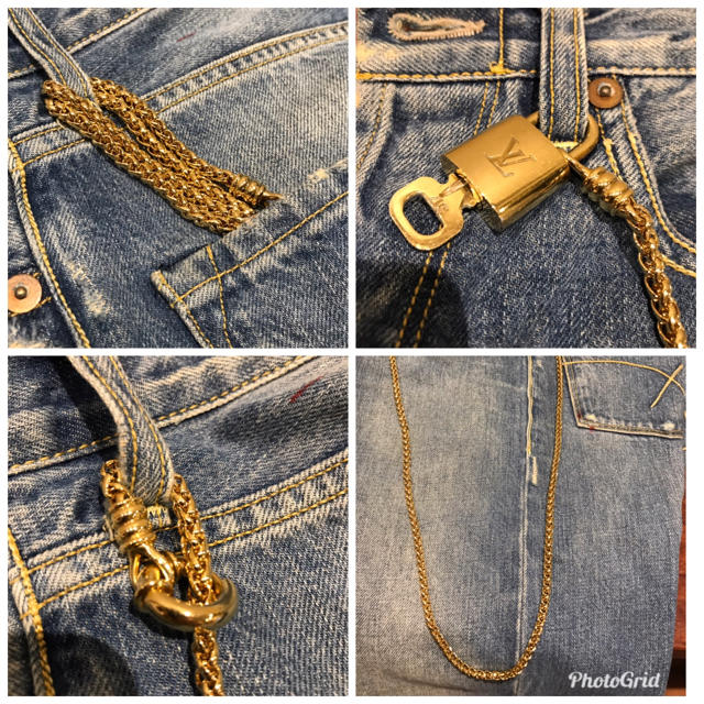 LOUIS VUITTON(ルイヴィトン)のルイヴィトン パドロック南京錠 カギ ウォレット used メンズのファッション小物(ウォレットチェーン)の商品写真