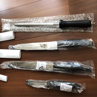 みっち様専用【新品未使用】包丁4点セット 包丁研ぎ(調理道具/製菓道具)