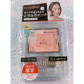 マキアージュ(MAQuillAGE)のMAQUillAGE★チーク  ブラシ付き  (チーク)