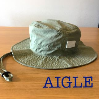 エーグル(AIGLE)の【ぱーぷる様専用】AIGLE アゴ紐付きハット レディース(ハット)