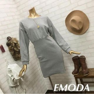 エモダ(EMODA)のEMODAスウェットワンピース(ミニワンピース)