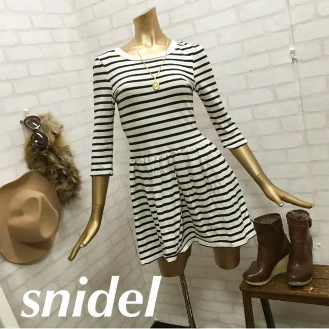 SNIDEL - snidelボーダーワンピの通販 by mire♥︎shop｜スナイデルならラクマ