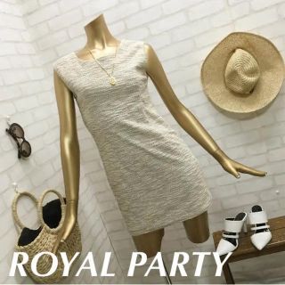 ロイヤルパーティー(ROYAL PARTY)のROYAL PARTYツイード ワンピース(ミニワンピース)