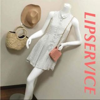 リップサービス(LIP SERVICE)のLIPSERVICE ノースリーブ シャツワンピース(ミニワンピース)