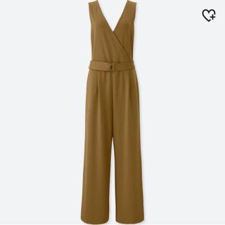 ユニクロ(UNIQLO)のユニクロ ポンチカシュクールオールインワン(サロペット/オーバーオール)