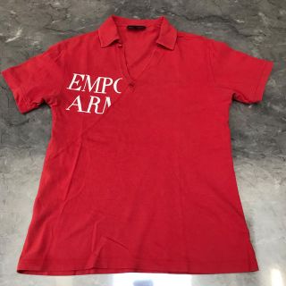 エンポリオアルマーニ(Emporio Armani)のエンポリオアルマーニ 赤 ポロシャツ S(ポロシャツ)