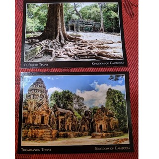 カンボジアポストカード5枚セット(写真)