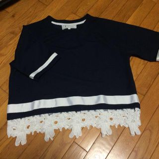 ロペピクニック(Rope' Picnic)のロペピクニック♡レース付きトップス(Tシャツ(半袖/袖なし))