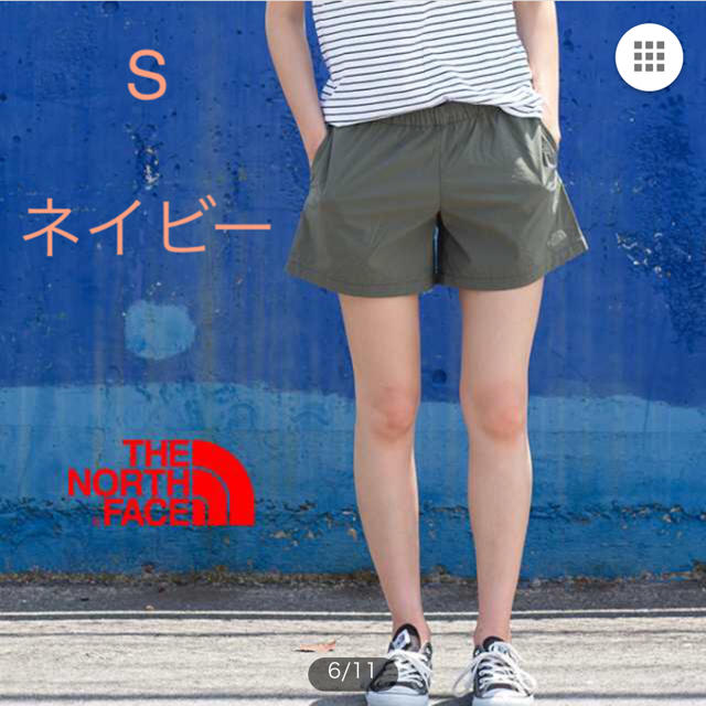 THE NORTH FACE(ザノースフェイス)のTHE NORTH FACE ノースフェイス ショートパンツ 新品 ネイビー S レディースのパンツ(ショートパンツ)の商品写真