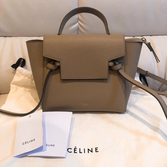 CEFINE(セフィーヌ)の⚠️専用 セリーヌ ベルトバッグ  ライトトープ 正規品 レディースのバッグ(ハンドバッグ)の商品写真