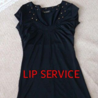 リップサービス(LIP SERVICE)のリップ スタッズミニワンピ(ミニワンピース)