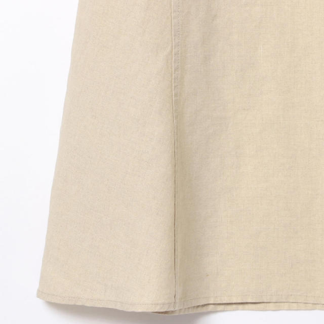 Demi-Luxe BEAMS(デミルクスビームス)のDemi-Luxe BEAMSリネンスカート ナチュラル 36サイズ 手洗い可能 レディースのスカート(ロングスカート)の商品写真