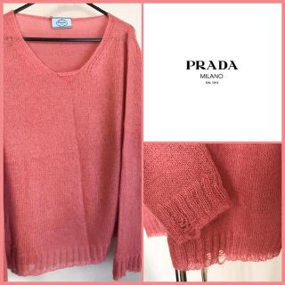 プラダ(PRADA)の☆PRADA☆とっても可愛いダメージモヘアニット♪ (ニット/セーター)