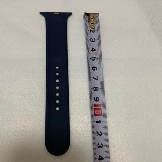 アップルウォッチ(Apple Watch)のアップルウォッチ 純正 バンド【42mm】ミッドナイトブルー×ゴールド(ラバーベルト)