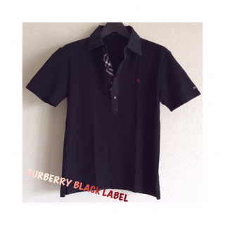 バーバリーブラックレーベル(BURBERRY BLACK LABEL)のBURBERRY ⭐️ポロシャツ 半袖シャツ (ポロシャツ)
