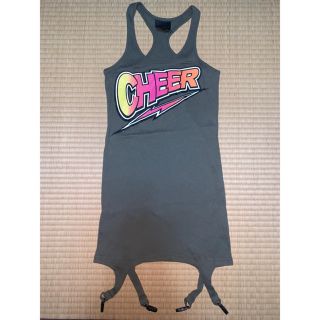 チアー(CHEER)のCHEER タンクトップ（カーキ・リブ）(タンクトップ)