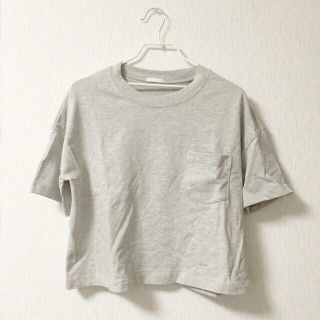 ジーユー(GU)のグレーポケットTシャツ(Tシャツ(半袖/袖なし))