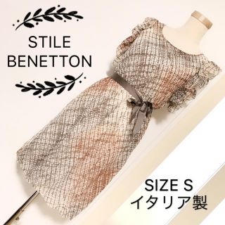 ベネトン(BENETTON)のSTILE BENETTON ノースリーブ ワンピース(ひざ丈ワンピース)