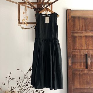 ヤエカ(YAECA)の未使用展示品 YAECA 98705 TUCK DRESS BLACK(ロングワンピース/マキシワンピース)