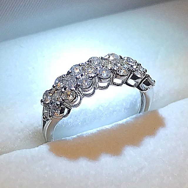 Pt900 ダイヤ0.14ct リング 8号-
