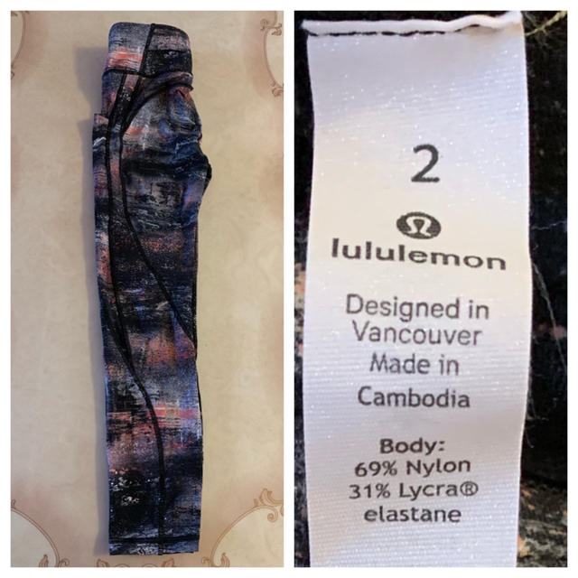 lululemon(ルルレモン)のガリマッチョ様御専用‼️ ルルレモン レギンス ヨガ ヨガウェア サイズ2  スポーツ/アウトドアのトレーニング/エクササイズ(ヨガ)の商品写真